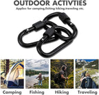 Cridoz Locking Carabiner D Ring Clips - Image 3