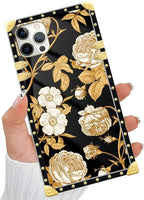 Compatible with iPhone 11 Pro Max Case, Blooming Rose Golden Flower Luxury - Image 5