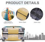 ANNA QUEEN Beach Quote Luggage Cover, Inspirational Summer Travel Suitcase - Image 3