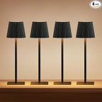 LUTEC 4 Pack Cordless Table Lamp, 6000mAh Rechargeable Battery Operated Desk by LUTEC