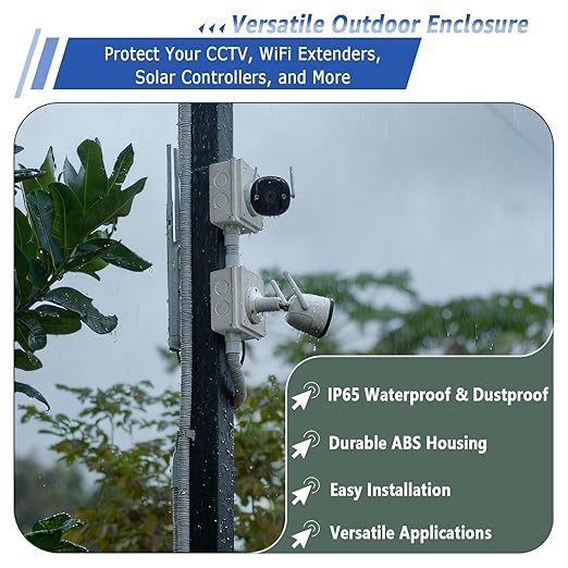 NineLeaf Junction Box, ABS Plastic Box IP65 Waterproof Outdoor Dustproof Water - Image 2