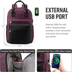 LOVEVOOK Laptop Backpack for Women 15.6 Inch Laptop Bag - Image 5