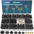 KEZE 106 PCS 10 Size Faucet Washers Assorted Kit by KEZE
