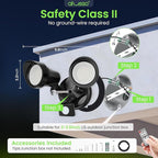 ALUSSO LED Security Lights Motion Sensor, 25W 2000LM Flood Lights Outdoor - Image 8