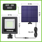 intelamp Solar Lights Outdoor, 4400mAh Solar Powered Flood Lights, Security - Image 3