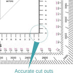 Zonon 5 Inch Military Map Protractor Military Style Utm/mgrs Coordinate Scale - Image 3