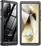 SPIDERCASE Upgraded for Samsung Galaxy S24 Ultra Case Waterproof, Built-in by SPIDERCASE