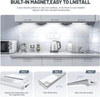 6 Pack Under Cabinet Lighting Wireless, 32 LED Rechargeable Battery Motion - Image 6
