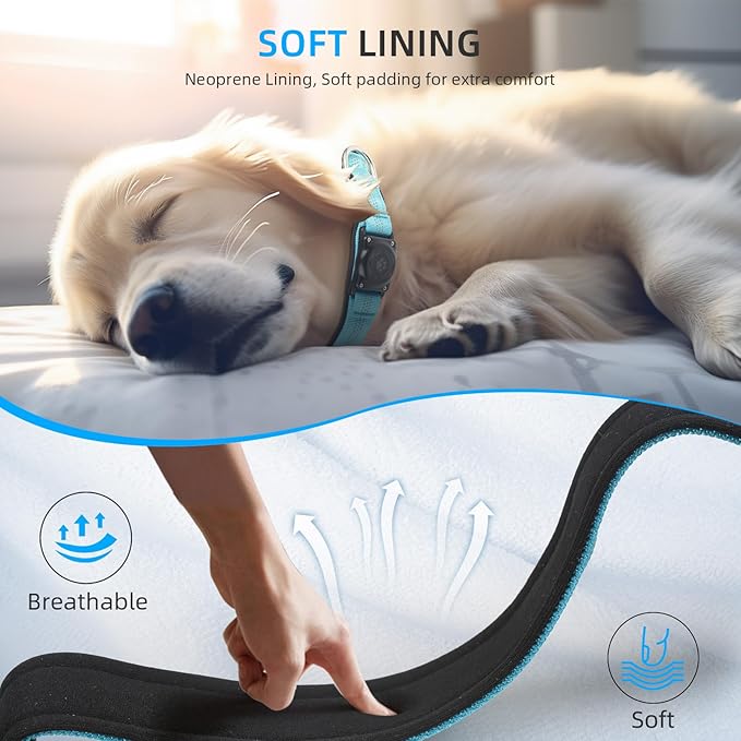 Upgraded AirTag Dog Collar, IP68 Waterproof Air Tag Dog Collar Holder, - Image 5