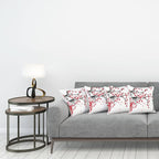 Ambesonne Nature Throw Pillow Cushion Case Pack of 4, Sakura Blossom Japanese - Image 3
