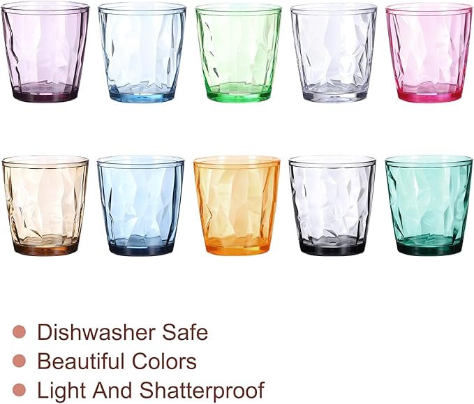 uxcell 7oz Acrylic Drinking Glasses, Sky Blue - Image 3