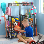 Sports Equipment Organizer, Small Garage Ball Storage Rack - Image 2