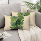 Tropical Leaves Palm 12 X 20 Throw Pillow Covers Set of 2 Green Tree Banana - Image 5