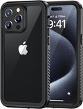 Lanhiem for iPhone 15 Pro Case, IP68 Waterproof Dustproof Shockproof Case by LanhiemHome