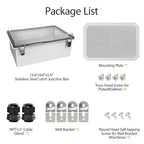 LeMotech Electrical Box, IP67 Waterproof Hinged Clear Cover Stainless Steel - Image 8