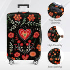 ANNA QUEEN Flowers Floral Travel Luggage Cover -Spring Stretchable Airplane - Image 2