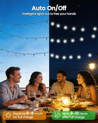 OZS 2PK 240LED Solar Sring Lights Outdoor Waterproof, Solar Christmas Lights - Image 2