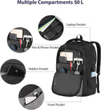 MATEIN Extra Large 50 L Travel Laptop Backpack, Water Resistant Work Computer - Image 5