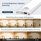 10inch Under Cabinet Lighting, 4 Pack Rechargeable Motion Sensor Light Indoor - Image 4