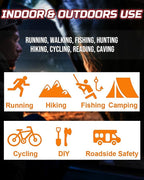 Lichamp Camping Headlamp Flashlight 4 Pack, Outdoor Battery Powered Head Lamp - Image 5