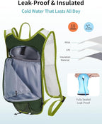 ECOHUB Hydration Backpack with 2L Water Bladder, Lightweight Running Hydration - Image 3