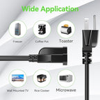 Power Extension Cord 20FT, 3 Prong Grounded Electric Extension Cable Outlet - Image 5