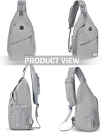 ZOMAKE Sling Bag, Small Crossbody Sling Backpack, Water Resistant Shoulder - Image 6
