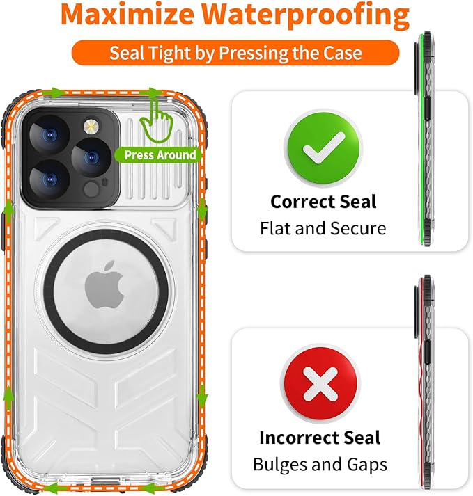 for iPhone 15 Pro Max Waterproof Case Compatible - Image 6