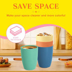 Homienly Plastic Cups Alternative Wheat Straw Drinking Glasses 4-Pack | 12 oz - Image 4