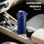 POWCAN 24 oz Insulated Stainless Steel Water Bottle: 2-in-1 Push-Button Spout & - Image 5