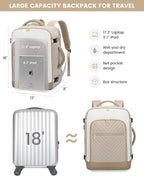 LOVEVOOK Large Travel Backpack for Women, TSA Carry on Backpack for Airplanes - Image 6