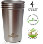 Greens Steel #1 Premium Stainless Steel Cup, 16 oz Pint Cups Premium Metal Cups - Image 6
