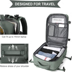 WONHOX Large Travel Backpack Carry on Flight Approved Laptop Work Business - Image 8