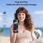 Mini Portable Charger for iPhone 17/16, 5500mAh LCD Display USB C Power Bank - Image 7