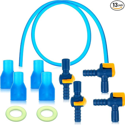 13 Pcs Bite Valve Replacement, Includes 6 Pcs Silicone Replacement Nozzle by Xuniea