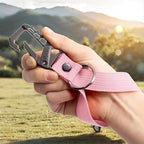 Metal heavy duty key chain carabiner clip bottle opener wrist lanyard ring car - Image 4