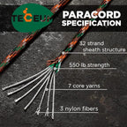 TECEUM 5/32" Paracord Rope 1000 – 1000ft / 200ft / 100ft / 50ft – Tactical - Image 2