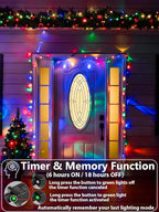 Upgraded 264FT 800 LED Christmas Lights Outdoor Indoor, Xmas Green Wire Plug In - Image 3