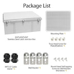LeMotech Electrical Box, IP67 Waterproof Hinged Cover Stainless Steel Latch - Image 8
