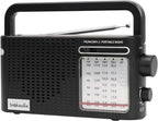 Portable Weather Radio AM FM SW, Wall Plug and Battery Powered, Transistor Radio by Snokauwa