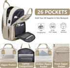 Backpack for Women Laptop Bag: Work Travel Backpacks Fits 17 inch Computer - Image 2