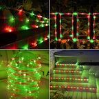 Solar Rope Lights, 2 Packs Total 132ft 400LED Solar String Lights, 8 Modes - Image 7