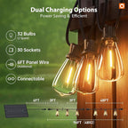 addlon 102FT Solar String Lights Outdoor Waterproof - Image 8