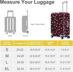 ANNA QUEEN Heart Pattern Luggage Cover, Love Theme Suitcase Protector, - Image 4