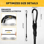 6 Piece 18 Inch Carabiner Bungee Cords - Image 3