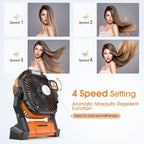 Portable Fan Rechargeable, Cordless Battery Powered Fan - Image 3