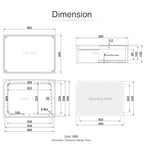 QILIPSU Junction Box with Mounting Plate 380x280x130mm, ABS Plastic DIY - Image 6