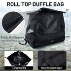 MIER Waterproof Duffel Bag Motorcycle Dry Bag Backpack Large Roll-Top Heavy - Image 4