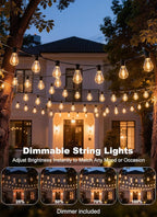 150FT Outdoor String Lights Waterproof, 50+2 Shatterproof S11 LED Bulbs - Image 4