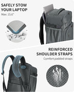 ECOHUB Travel Backpack for Men, Laptop Carry on Backpack - Image 7